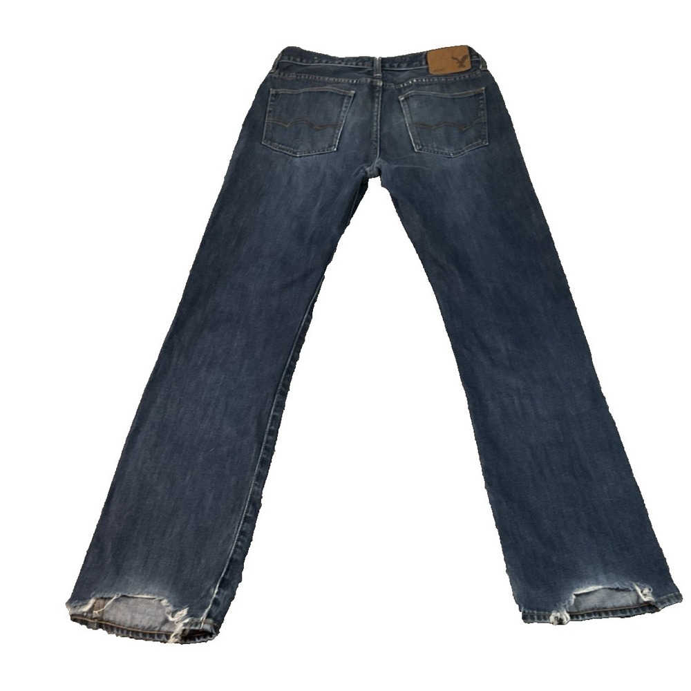 AE American Eagle Original Straight Leg Mens 30 x 32 Med Wash 100% Cotton - Picture 10 of 14